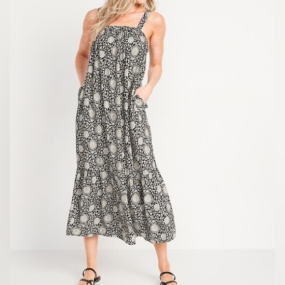 Old Navy boho floral printed long maxi dress - Picture 2 of 6